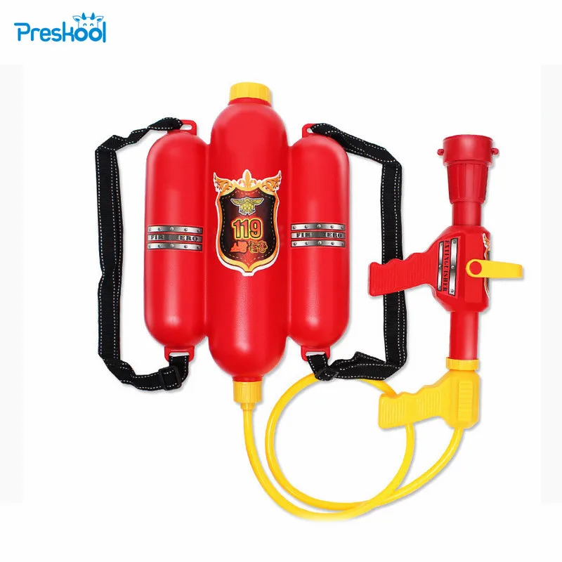 Рюкзак пожарный игрушечный водяной пистолет опрыскиватель для детей летний