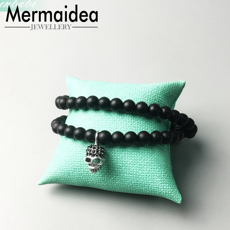 Beads Necklace Skull Trendy Gift Women Men Heart Rebel silver plated Fashion Jewelry Wholesale | Украшения и аксессуары