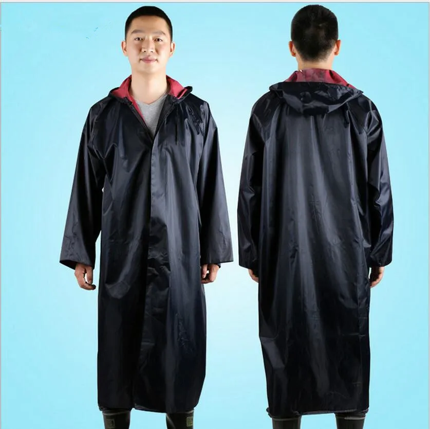 Мужское длинное пончо из полиэстера водонепроницаемая ветровка с капюшоном