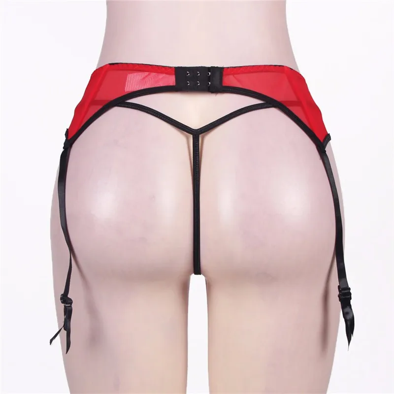 Comeonlover открытой промежностью Пояс с подвязками Sexy Подвязки для Для женщин трусики плюс Размеры восточном строка PT5123 подвязки чулки