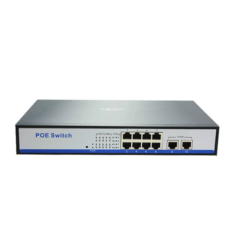 Умное настольное настенное управление HY8 8 + 2 гигабитных коммутатора ethernet 150 Вт
