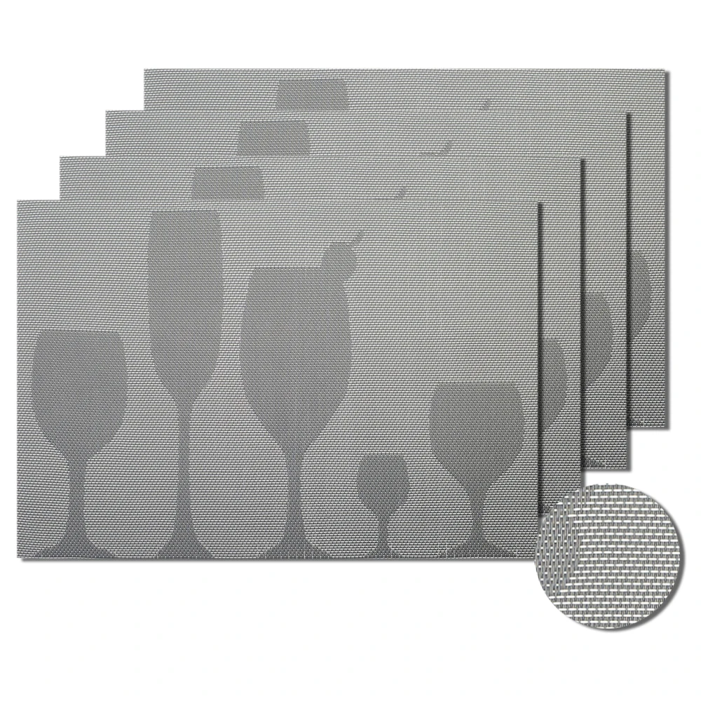 4 шт./компл. коврики для обеденного стола водонепроницаемые виниловые салфетки