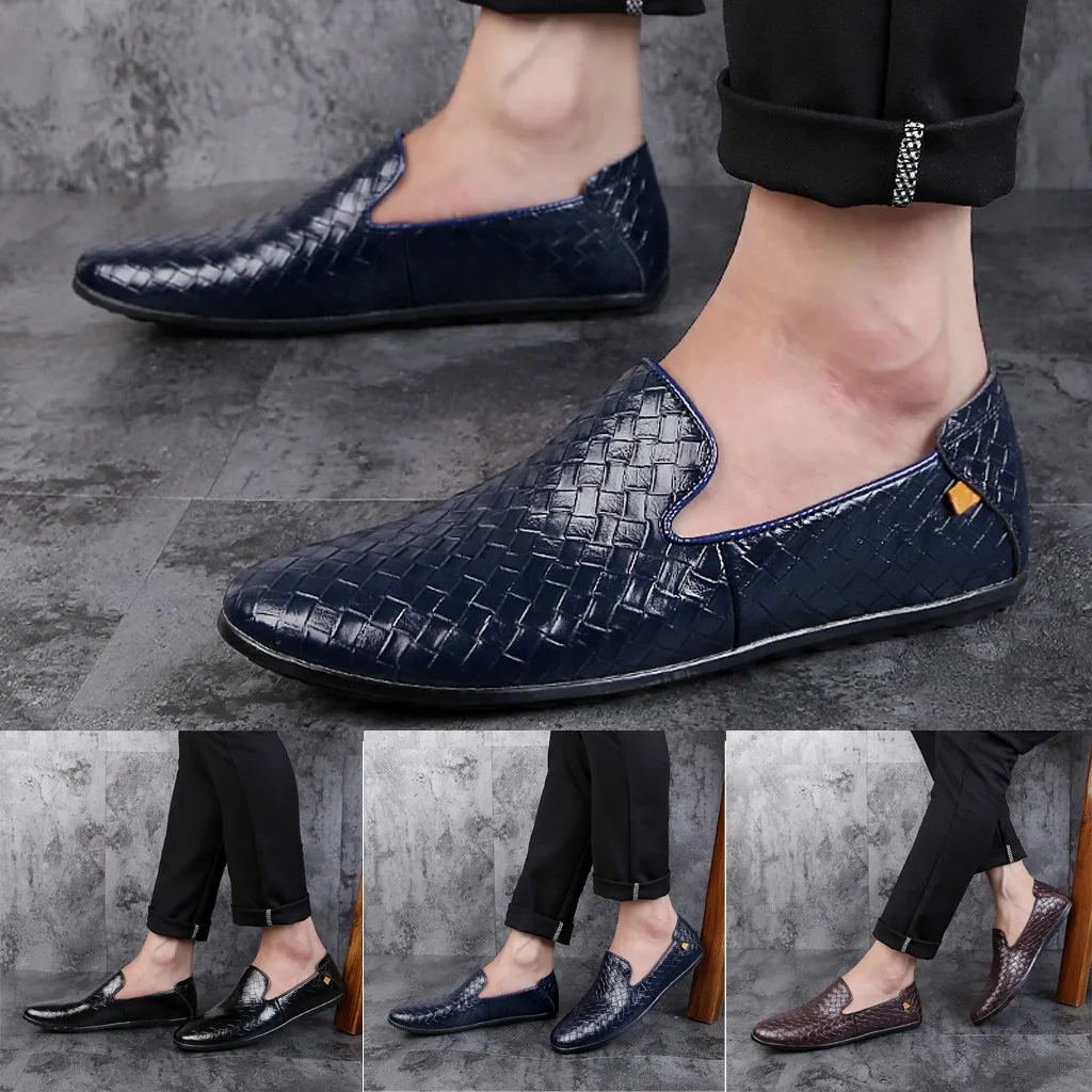Fashion 2019 Men Shoes luxury Leather Casual Driving Oxfords Loafers Moccasins Italian for Men#G4 | Обувь