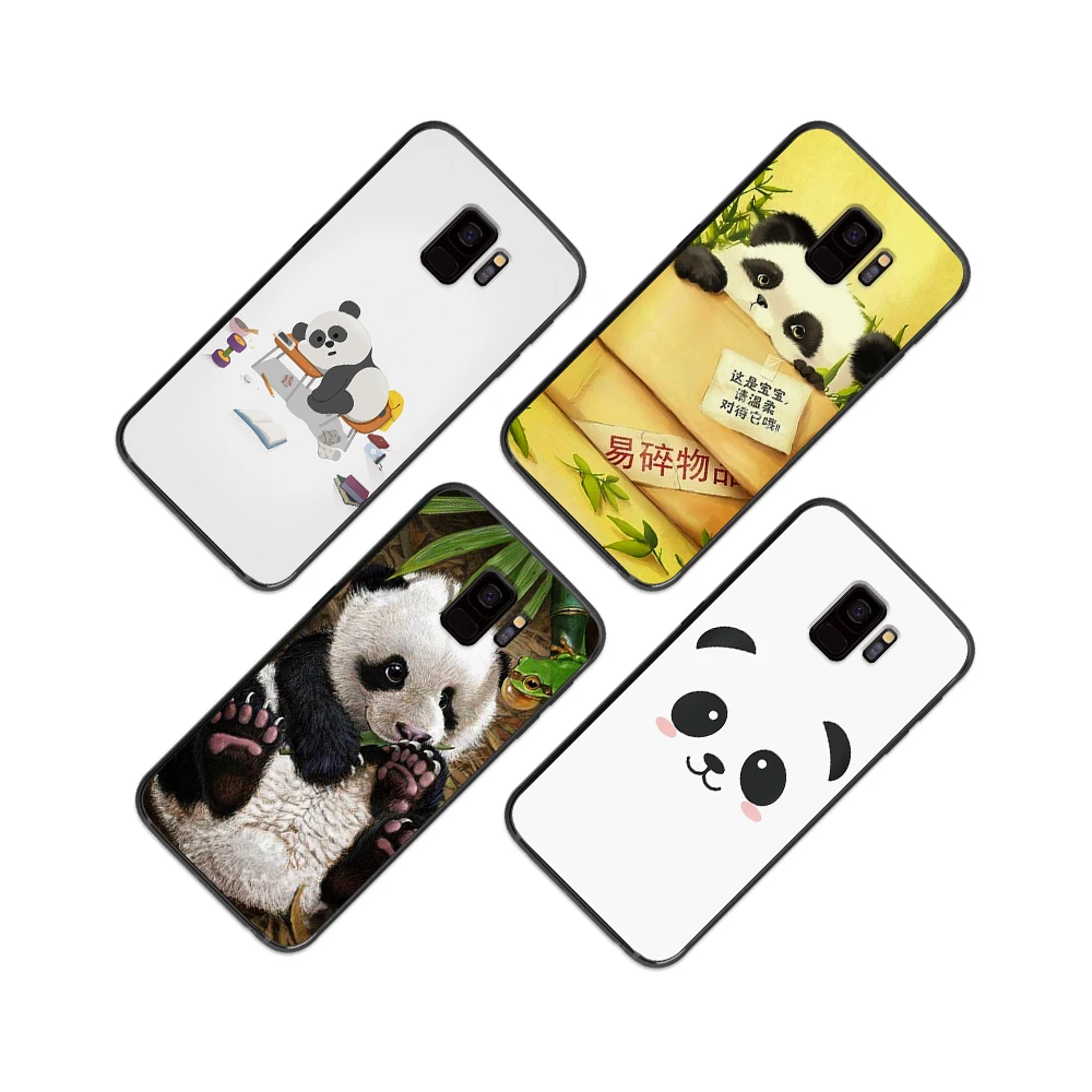 Baby Panda soft phone cover case for Samsung Galaxy S6 S7 S8 S9 S10e Plus Note 8 9 Cases | Мобильные телефоны и