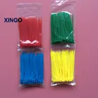 Xingo 400 шт 3x100 мм самоблокирующиеся Нейлоновые кабельные стяжки ассорти (красный желтый синий зеленый) Пластиковые Хомут-стяжка петля стяжки
