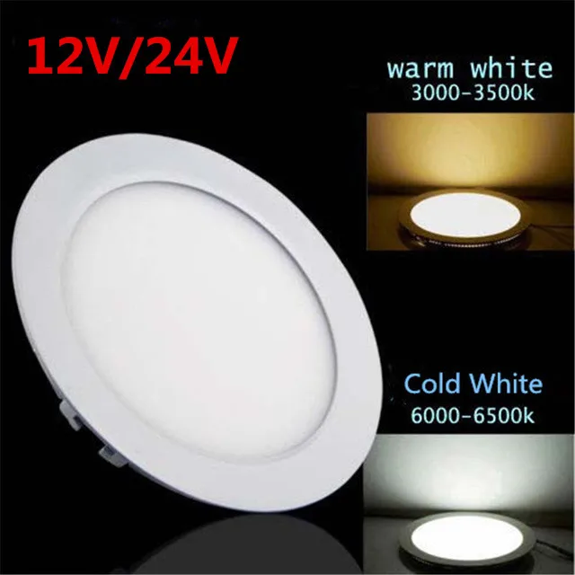 

Ultra Thin Led Panel Downlight 3w 4w 6w 9w 12w 15w 25w Round LED Ceiling Recessed Light AC/DC 12V-24V with Drive LED Panel Light