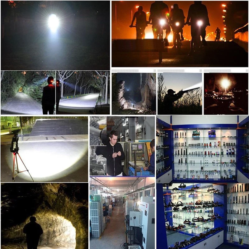 Тактический Водонепроницаемый 5000LM 4x XM L2 LED 2*18650/26650 фонарик для подводного