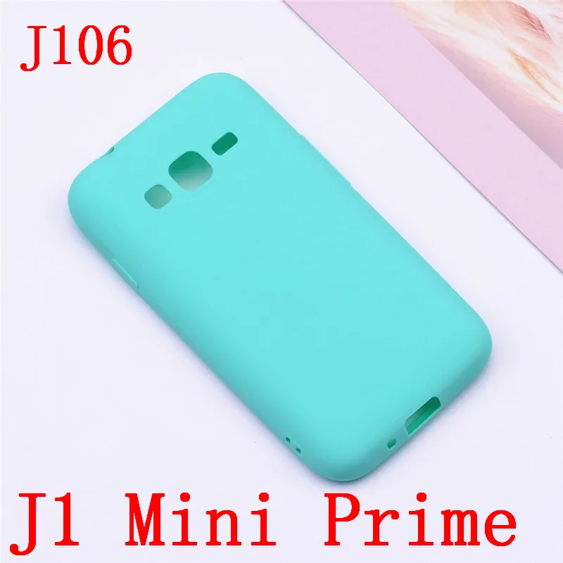 Light green J106 Чехол для Samsung Galaxy J1, чехол J1 Mini, мягкий силиконовый карамельный чехол из ТПУ для Samsung Galaxy J 1 6 J1 Mini Prime, чехол - Цвет: Light green J106