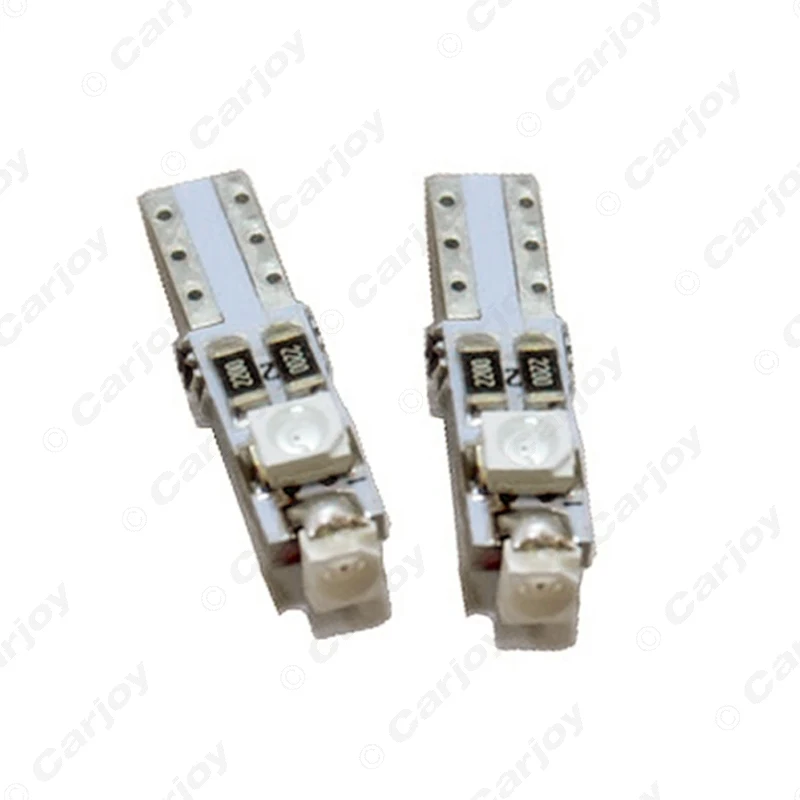 LEEWA 5X DC12V автомобильный T5 74 17 0 5 W 3SMD 1210/3528 Canbus безошибочный светодиодный светильник