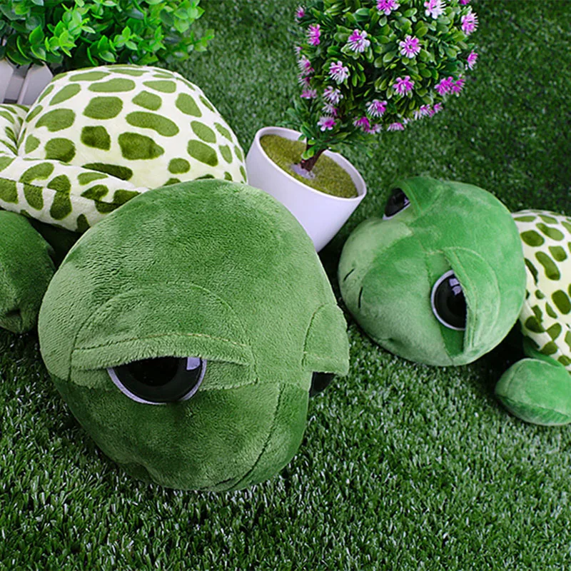 Дети 18 см большие глаза мультфильм черепаха куклы плюшевые детские дети