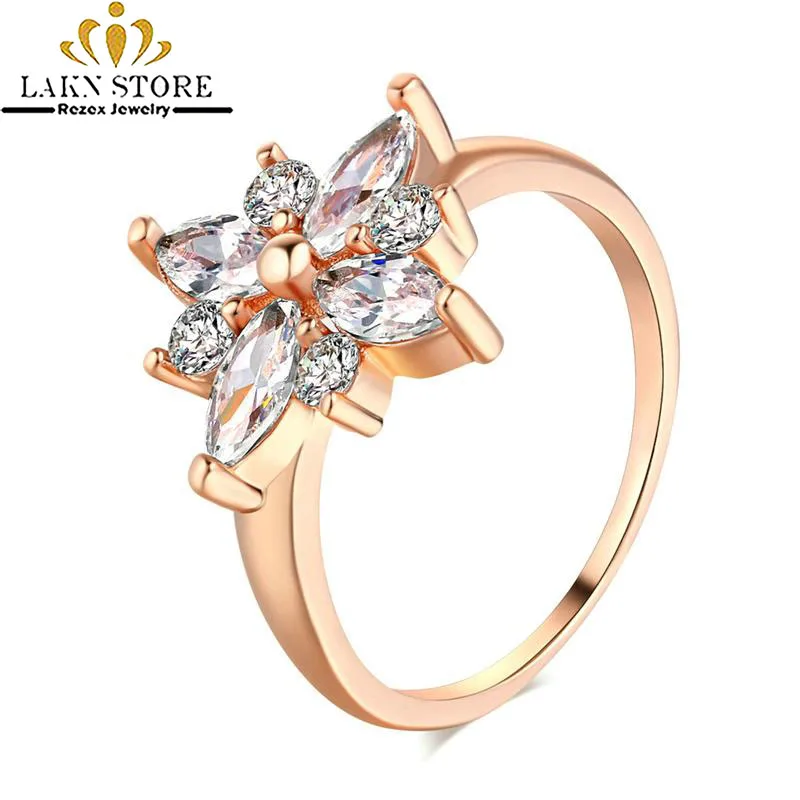Дропшиппинг Большой элегантный Кристальный цветок кольца модные ювелирные