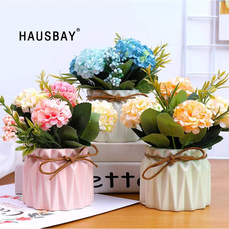 Искусственный цветок искусственное растение горшок свадебное украшение