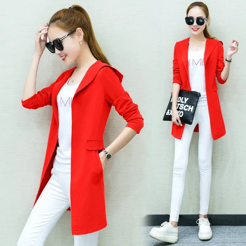 Корейский небольшой пальто леди все матч весной и осенью с длинными рукавами
