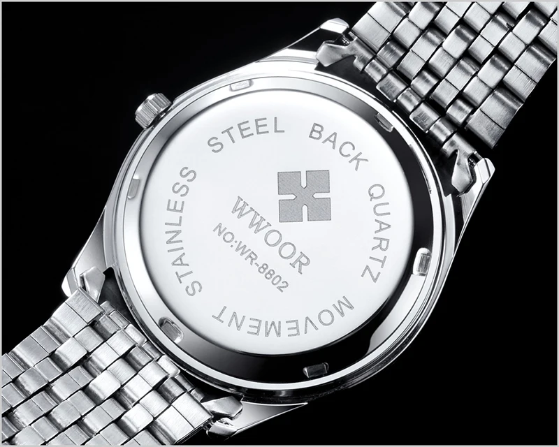 Reloj Hombre, мужские часы из нержавеющей стали, деловые кварцевые наручные часы, мужские роскошные брендовые светящиеся часы с датой, мужские часы