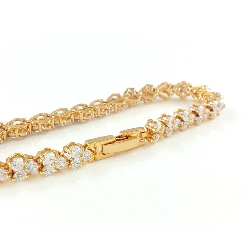 Браслеты женские из австрийского золота 18 см B0732|bracelets for|bracelets for womenbracelets women fashion |