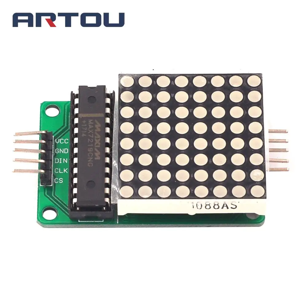 Модуль управления MAX7219 для Arduino 5 В интерфейсный модуль 8x8 выходной ток общий катод