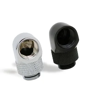 Переходник с резьбой 90 градусов для системы водяного охлаждения компьютера, G14, 10 шт.