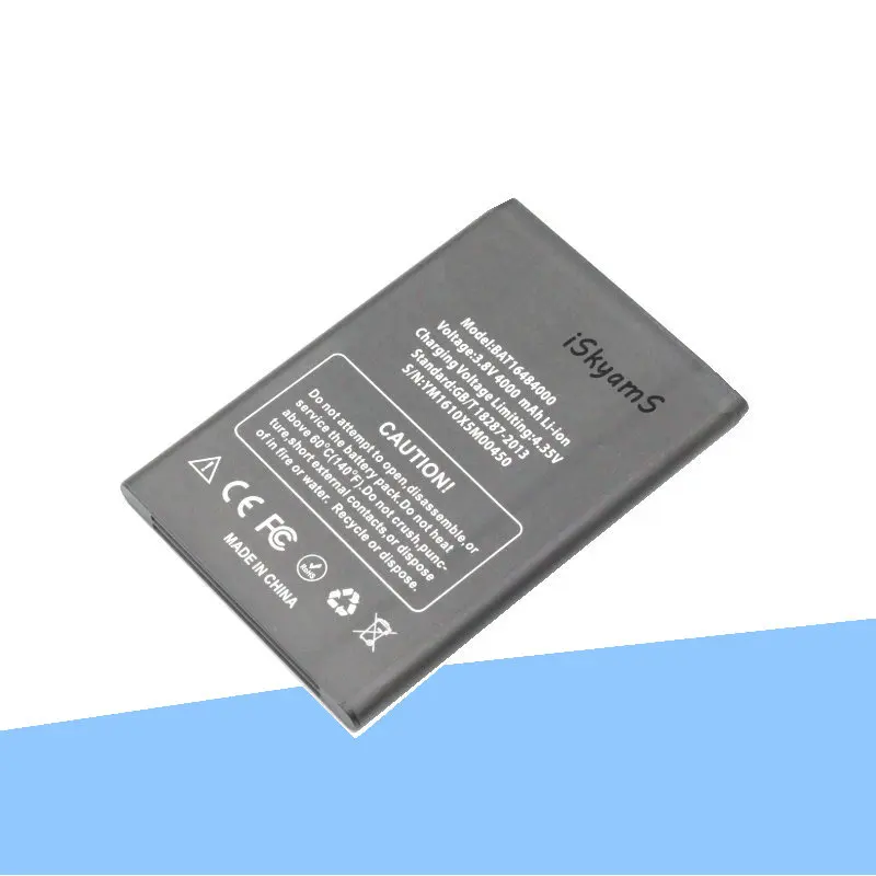 ISkyamS 1x4000 мАч BAT16484000 высококачественный литий-ионный Сменный аккумулятор для Doogee X5