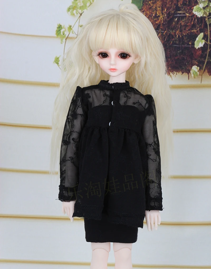 Высшее качество 1/3 1/4 1/6 BJD Кукла SD одежда Черное Платье для девочки подарок кукла