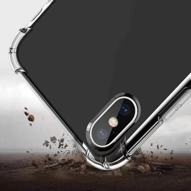 Противоударный чехол с воздушной подушкой для iPhone 6 6s 7 8 Plus X XS XR Max мягкий