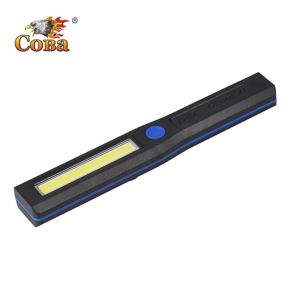 Coba led портативный светильник cob рабочий светильник прожектор светильник 4 режима использования 3* AAA батареи Водонепроницаемый с магнитной фиксацией супер яркий