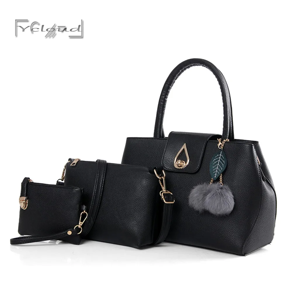 Ycloud Новый 3 шт. Набор Женщины Известная Марка Сумка дамы тотализатор Модные