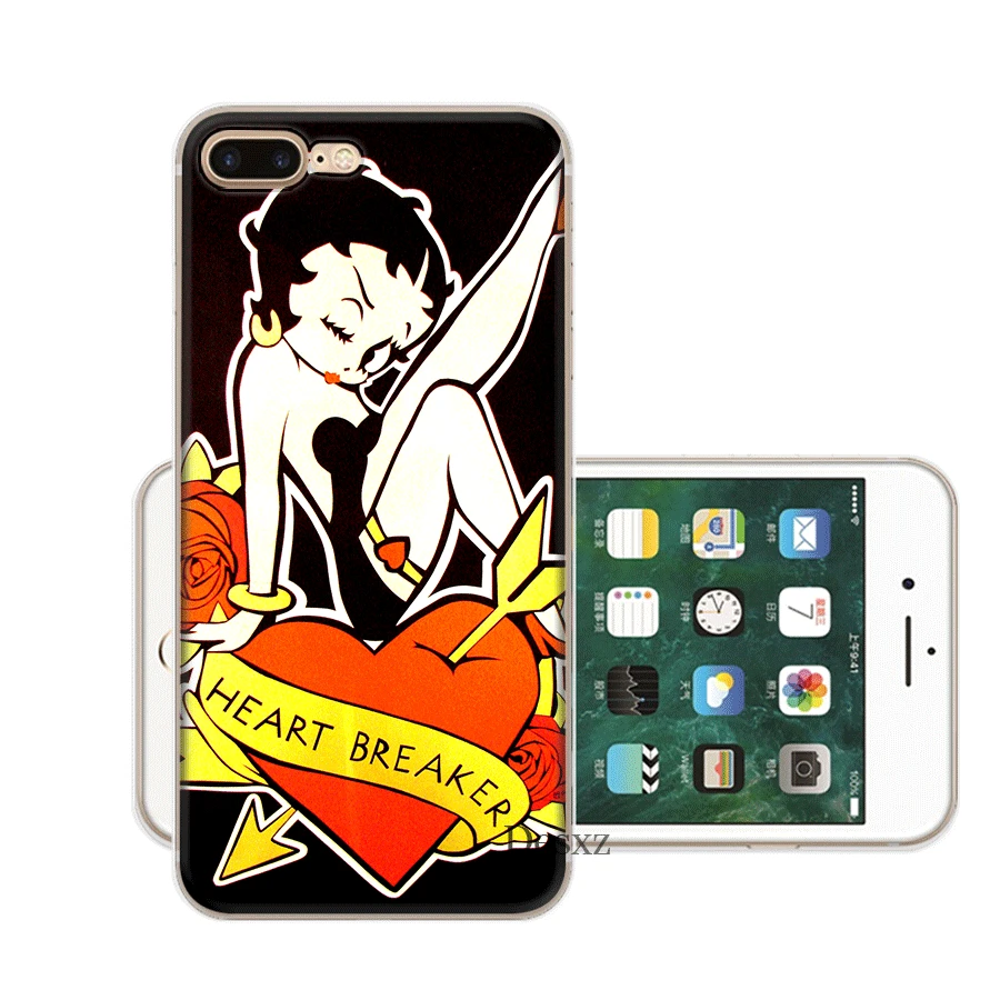 Чехол для мобильного телефона Desxz Betty Boop iPhone 6 6s 7 8 Plus 11 Pro X XS Max 5 5S SE |