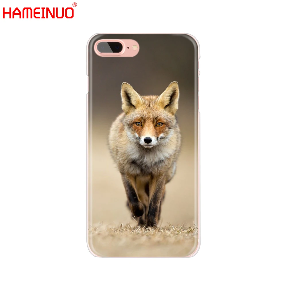 HAMEINUO лиса милые животного Чехол для мобильного телефона iphone 6 4 4s 5 5s SE 5c 6s 7 plus чехол
