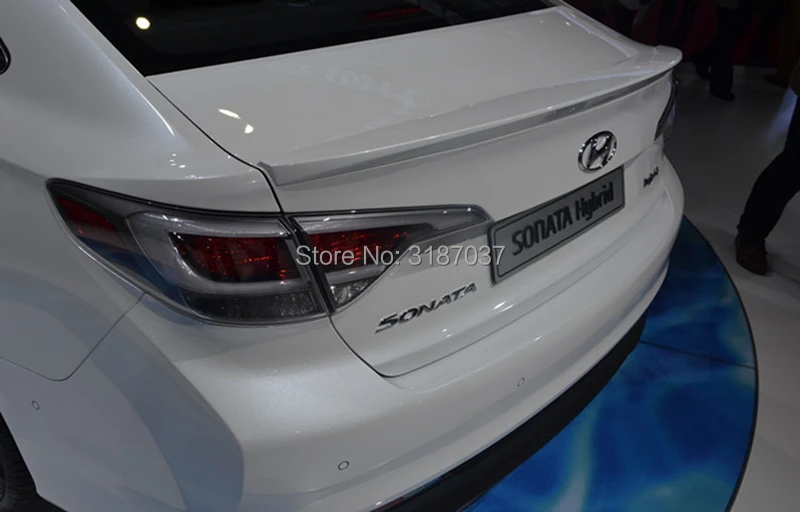Для Hyundai Sonata 9 спойлер 2014 2016 Автомобильный задний Крыло ABS пластик на крыло крышу