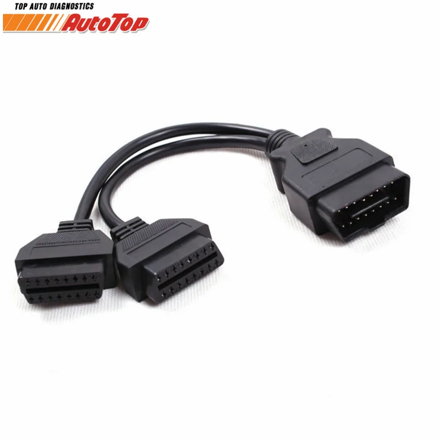 Лучший ODB 2 диагностический кабель 1 16 Pin штырь гнездовой Y OBD OBDII удлинитель OBD2