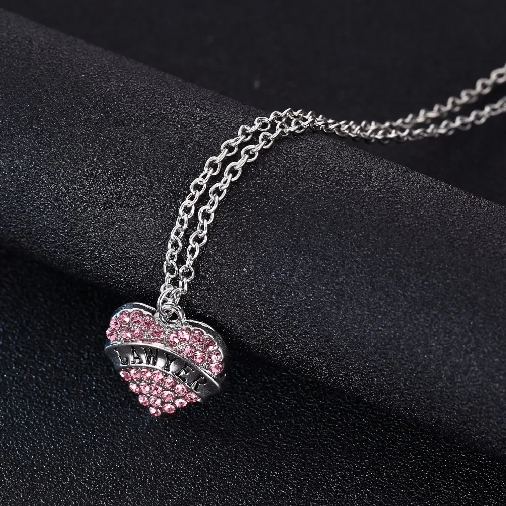 Ожерелье с подвеской в виде сердца кристаллами|necklace women|pendant necklacelove heart |