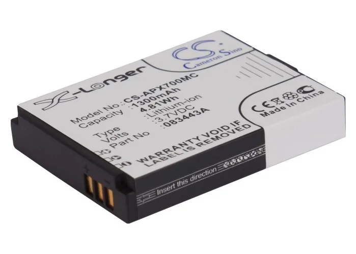 

NEW ARRIVAL 1200mAh 3.7V Li-ion Camera Battery For ACTIONPRO X7 (P/N 083443A )