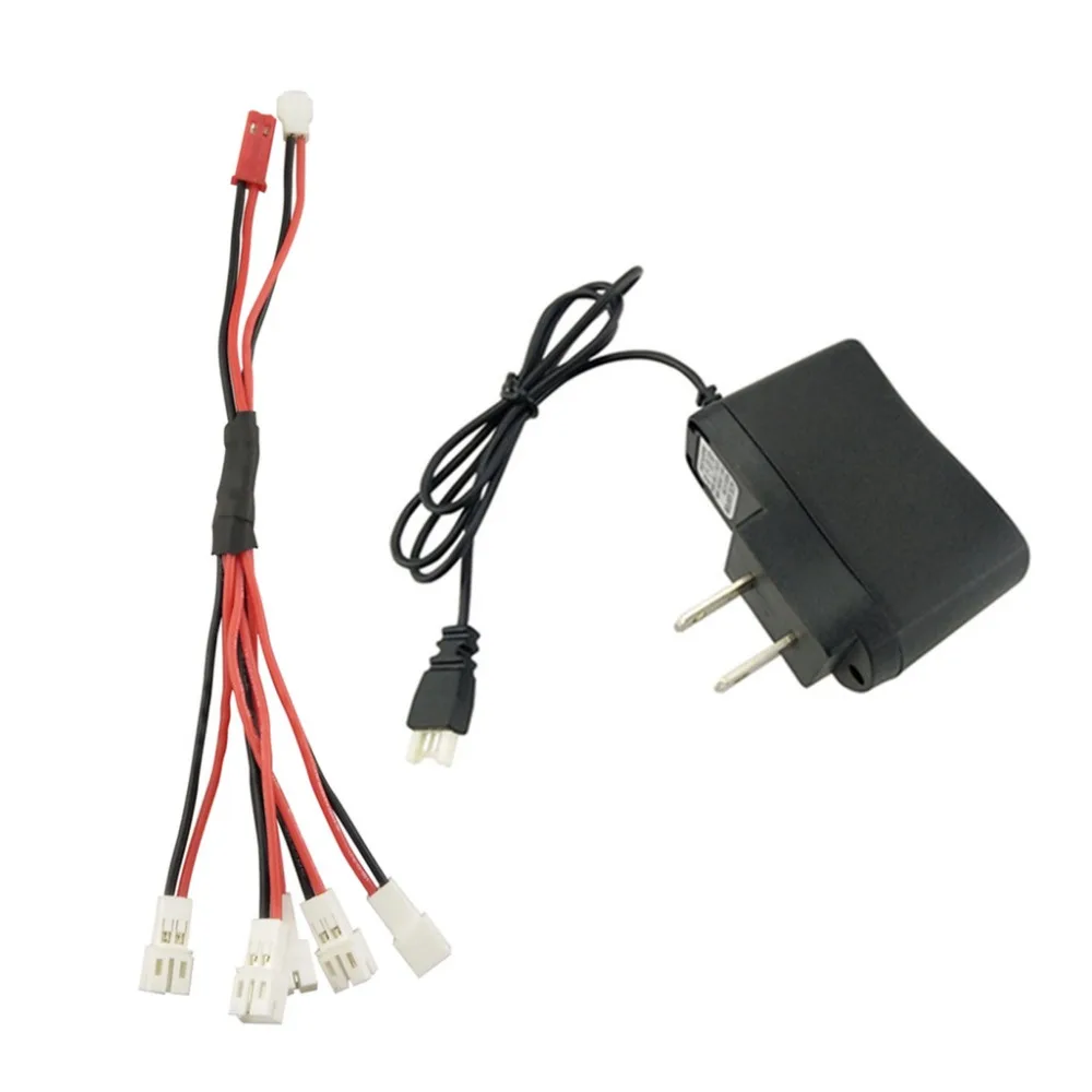 Литиевая батарея 3,7 в 1 уход 5 зарядное устройство для Wltoys V911 V911-1 F929 F939 H36 E010 детали для вертолетов 2,0 интерфейс