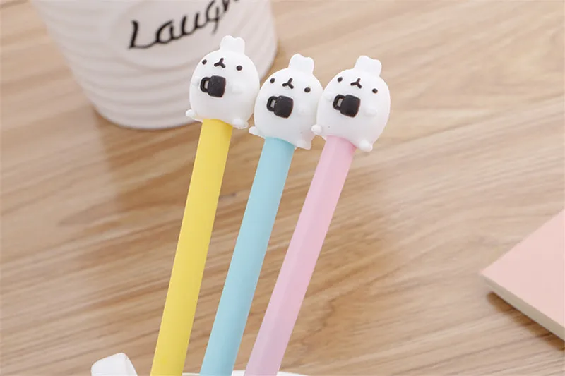 Цветной Кролик Утка гелевая ручка милый забавный Kawaii школьный аксессуар Kawai офисные канцелярские принадлежности вещь дети Стационарный магазин товары