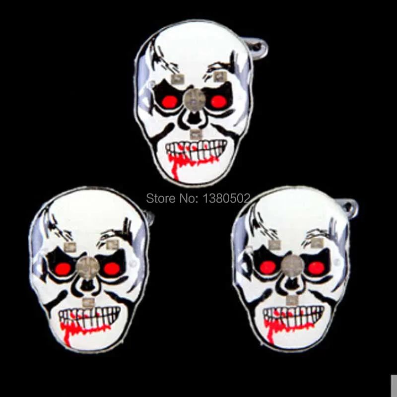 25 шт/лот Хэллоуин украшения аксессуары светодиодный ночной фонарик значок для