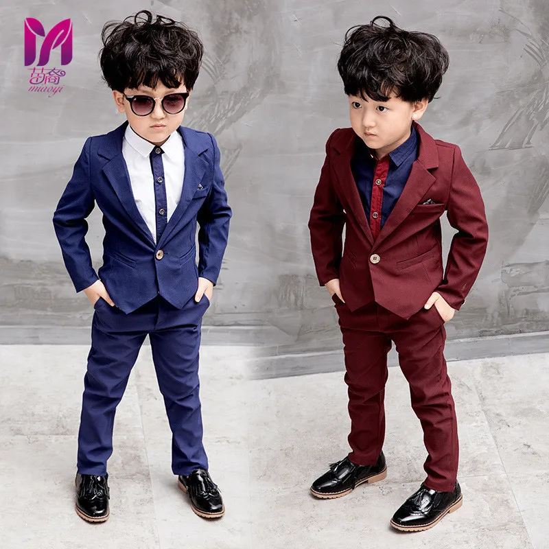 Boy Dress Fashion 2018 Cost-effective suit Wedding children 's Kids boys casual outfit Boys Blazer blazers for boy | Детская одежда
