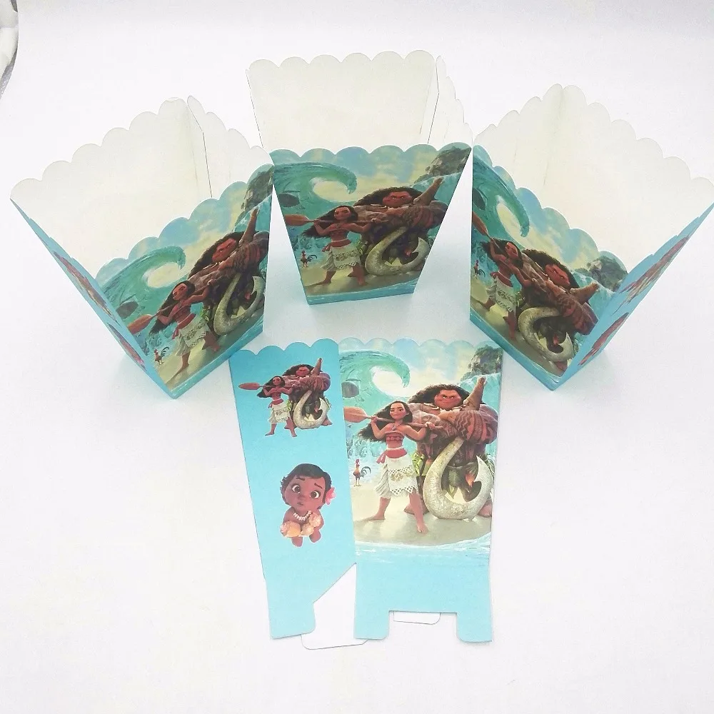 6 шт./компл. забавный моана детские принадлежности для дня рождения коробка