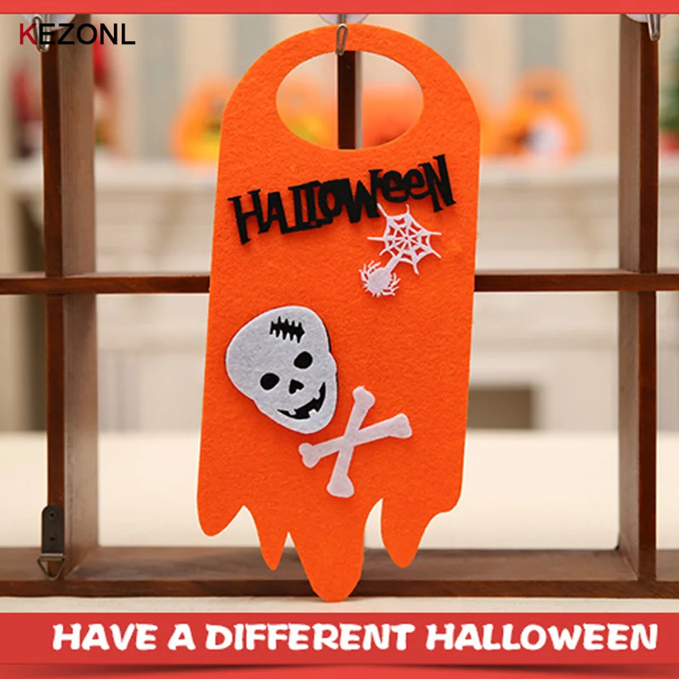 Kenzol Хэллоуин висит бирка тыквы Призрак Череп украшения вечерние дома окна двери