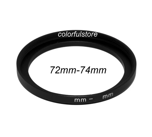 Металлический повышающий кольцевой фильтр для объектива камеры от 72 мм до 74