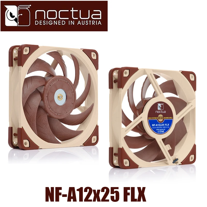 Чехол для ПК Noctua вентилятор охлаждения ЦП 120x120x25 мм 2000 об/мин 12 см 120 мм|Кулеры и