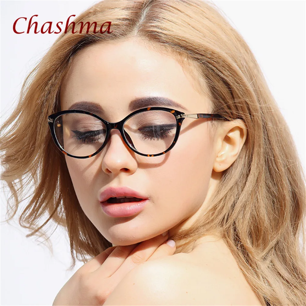 Chashma бренд TR 90 кошачий глаз стильные lentes opticos mujer маленькие очки для лица Модные