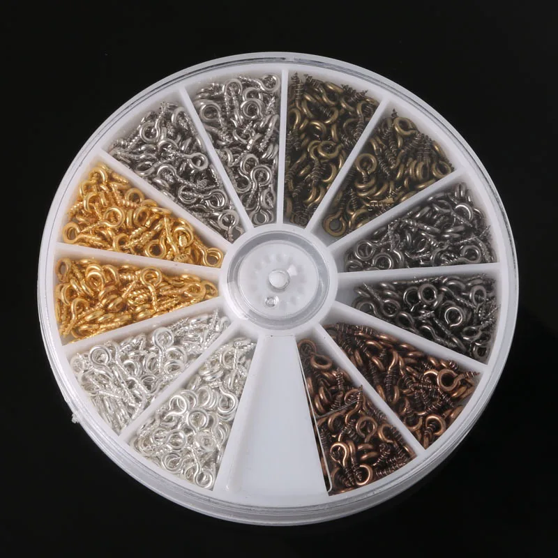 600 шт. маленькие резьбовые мини-штифты с петлями | Украшения и аксессуары