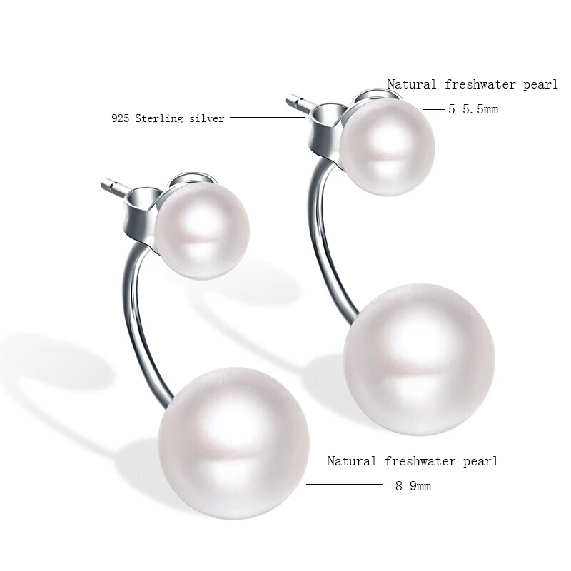 Женские серьги с двойным жемчугом BaroqueOnly ювелирные изделия из натурального