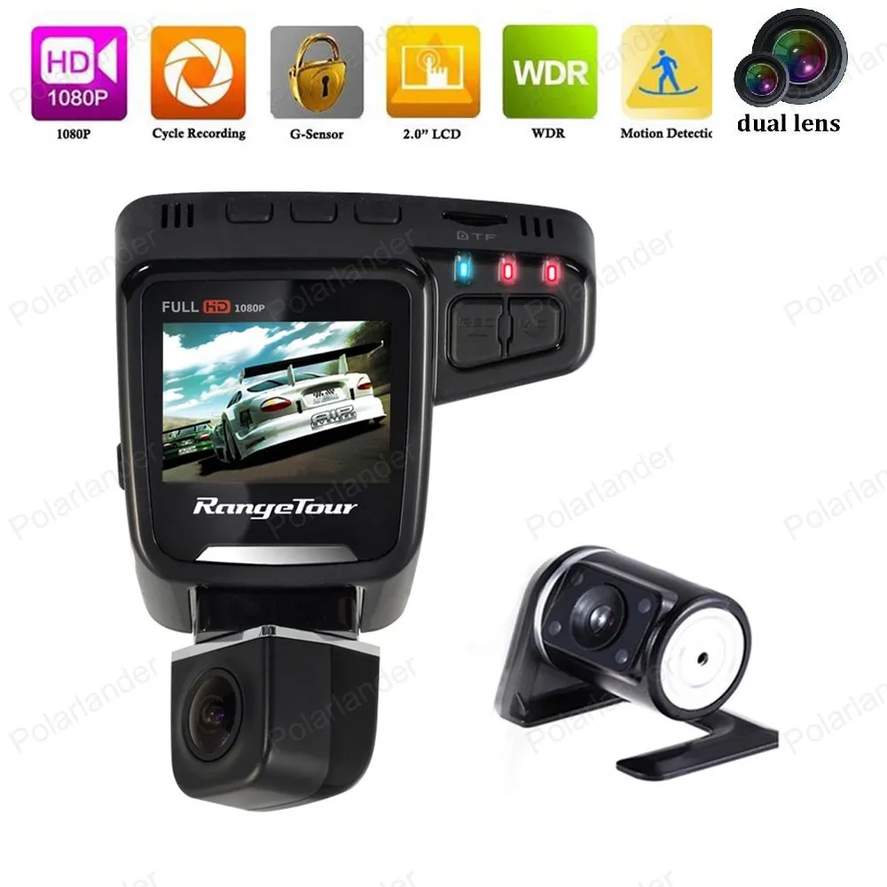 Автомобильный видеорегистратор с двойным объективом 2 0 дюймовый Full HD 1080P C10s Plus g