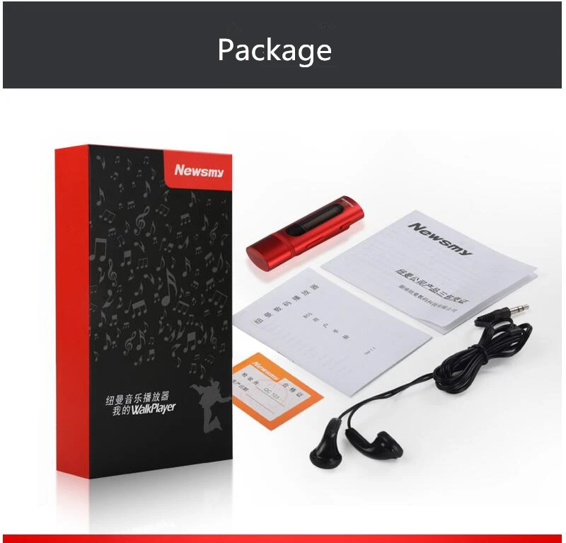 Newsmy B55 без потерь портативный спортивный бег музыка MP3-плеер с клипсой диктофон fm-радио электронная книга TF u-диск студентов walkman