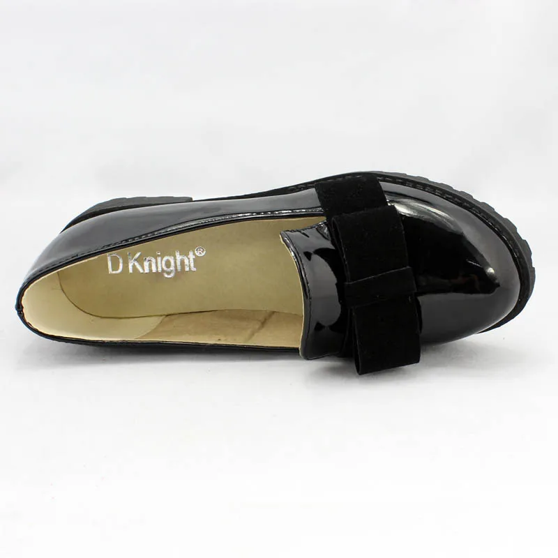 Новые женские лоферы с круглым носом без застежки модная женская лакированная