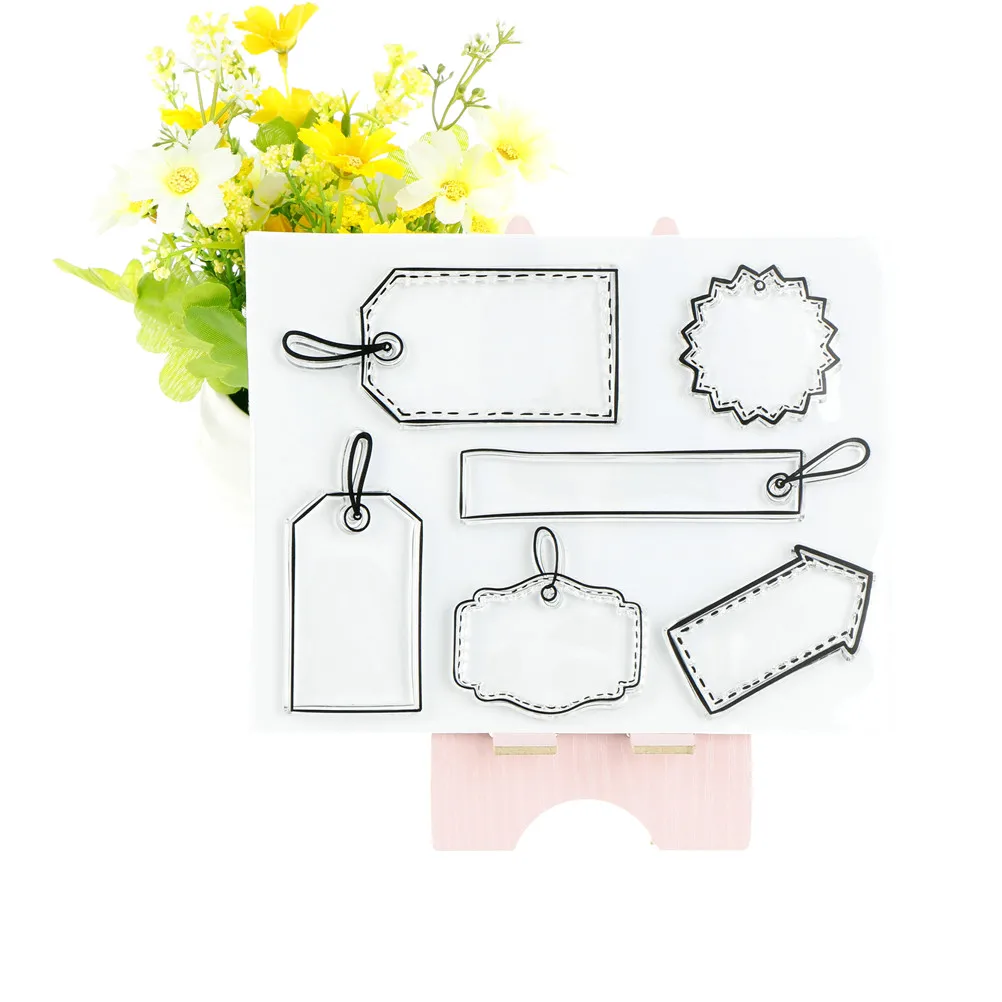 Прозрачные печатные листы прозрачный силиконовый штамп/печать для DIY