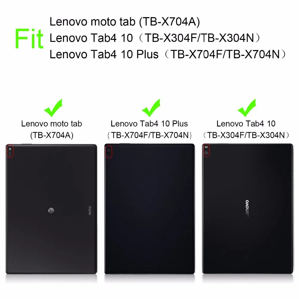 Тонкий умный кожаный чехол Kemile для lenovo Tab 4 10 TB-X304L TB-X304F/N Tab 4 10 Plus TB-X704L TB-X704F/N чехол для планшета