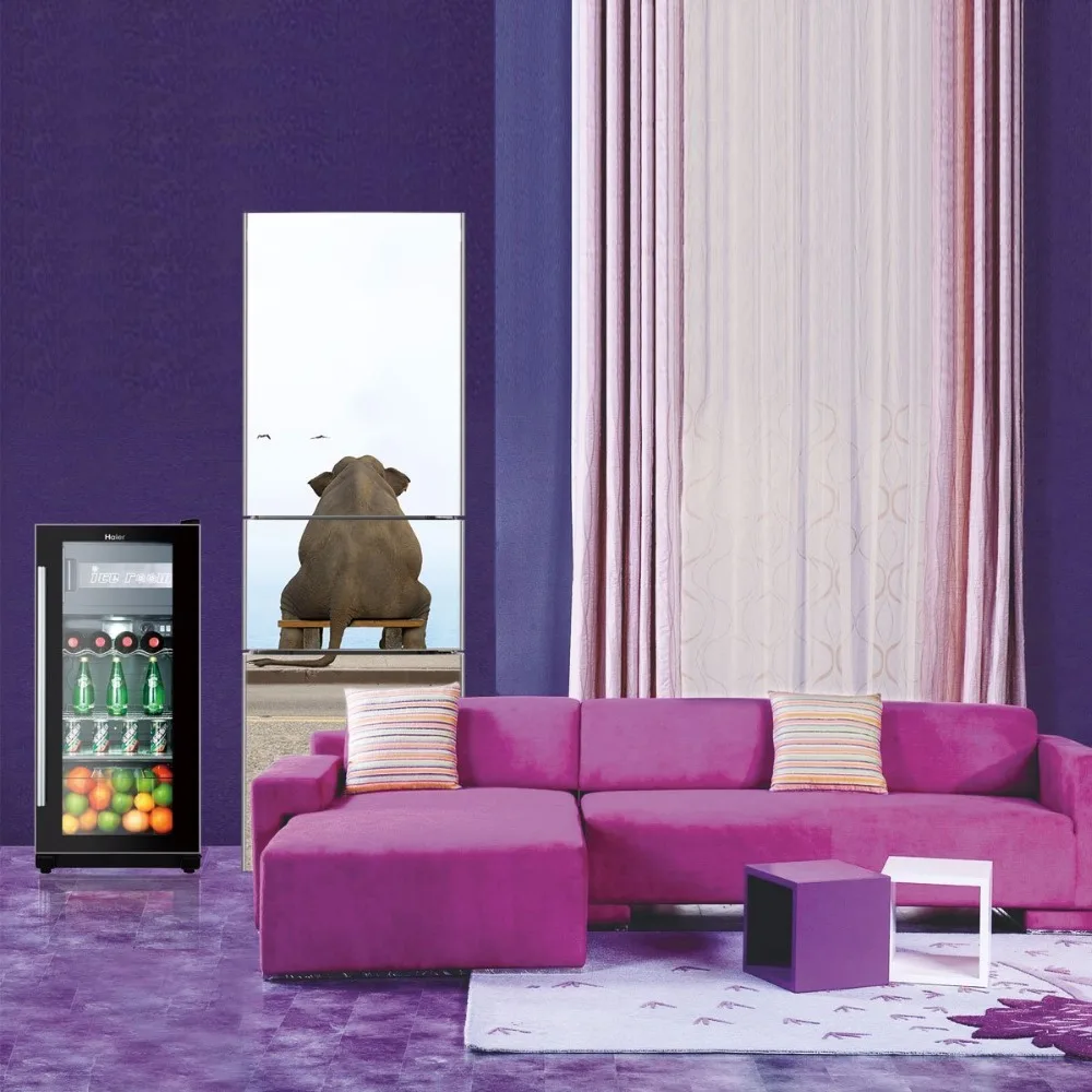 DIY морской слон Водонепроницаемый самоклеящийся стикер на холодильник двери