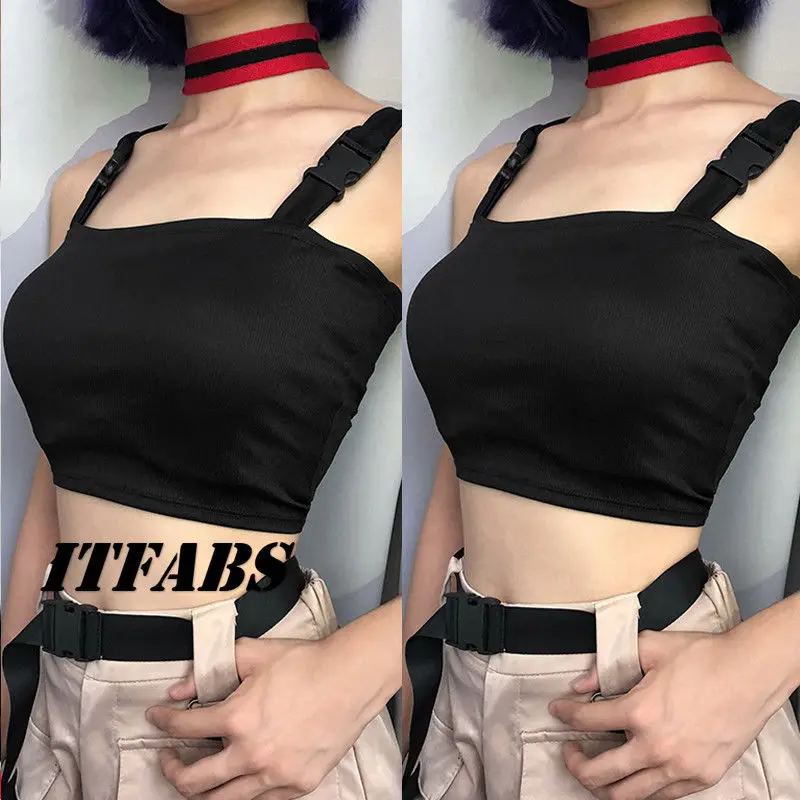 Женская блузка на бретелях с открытыми плечами|Топы| |